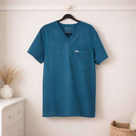 FIGS Tops - FIGS Teal V-Neck Scrub Top Technical Collection Women’s Size Small Healthcare Un